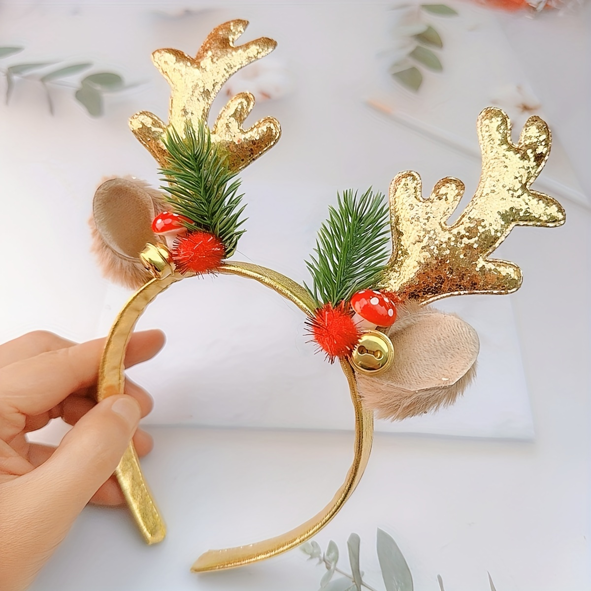 

2pcs Set, , Christmas Accessories, Women' Hairband, Polyester, Assorted , Photo Props