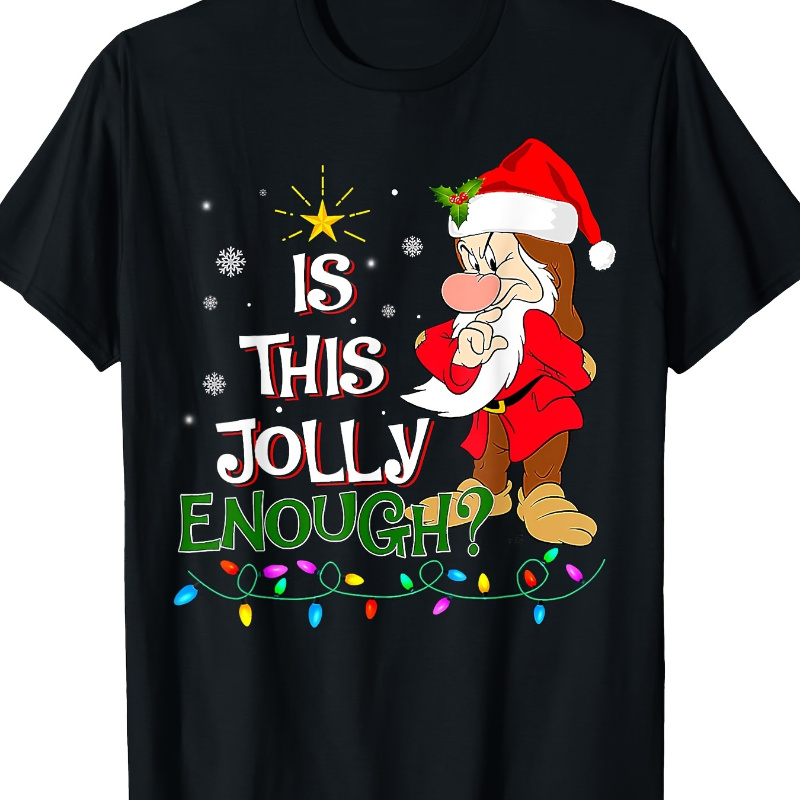 

Is This Christmas Lights T-shirt Happy Enough Elf Pajamas - 220g