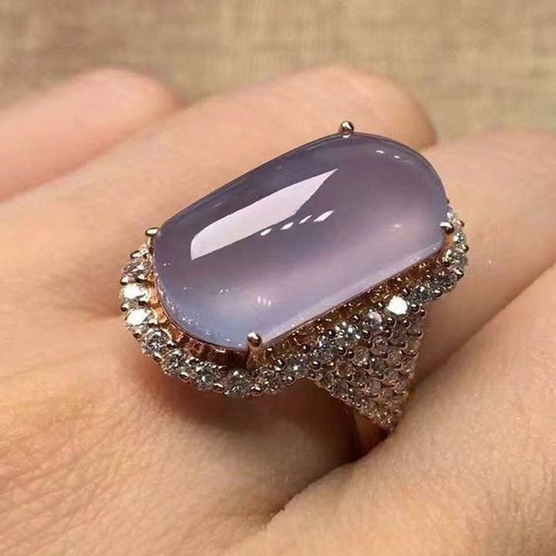 

Rose Gold Sweet Potato Crystal Ring For Men And Women Creative New Ring Factory Direct Sales