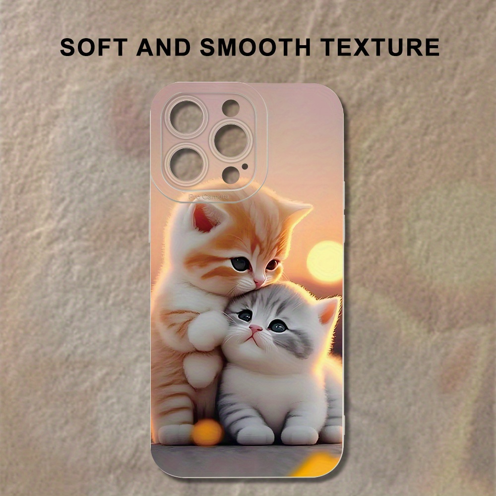 

Cute Creative Unique Kitten Design For Iphone Mobile Phone Case For Men And Women 16 15 14 11 Xs Xr X 7 8 Plus Pro