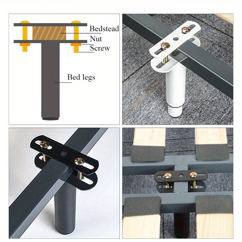 1 шт. Регулируемые металлические опорные ножки для кровати мультифункциональные ножки для дивана, шкафа и кровати размера "king size" регулируемые по высоте мебель детали 9