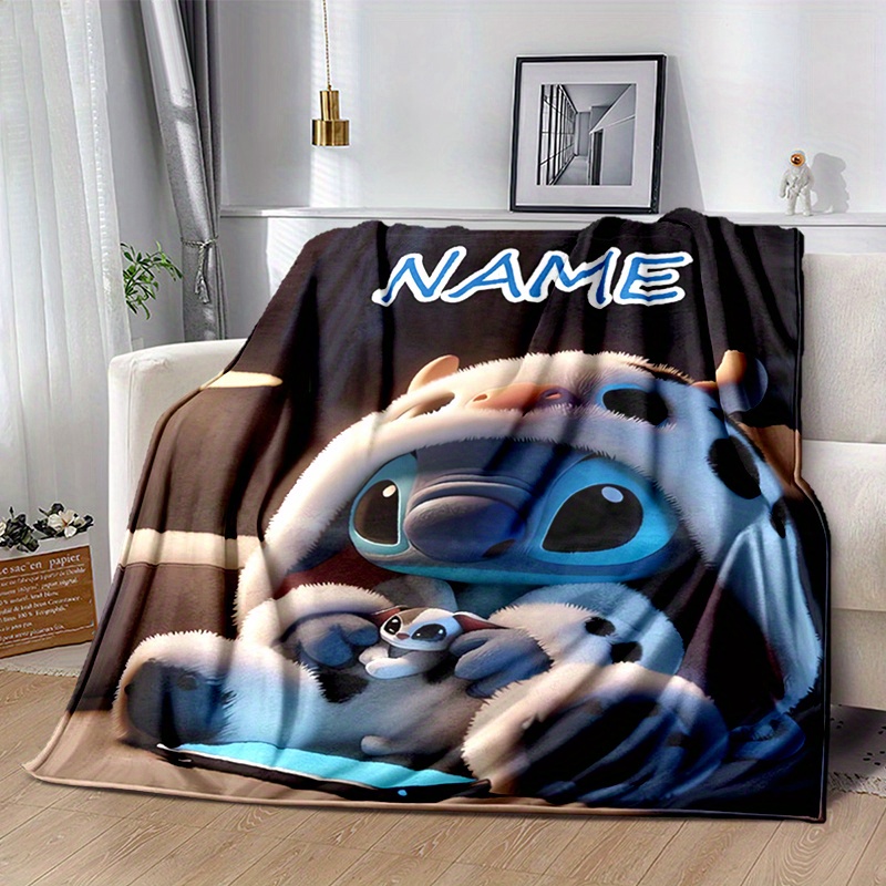 

Personalized Stitch Custom Name Blanket - Sofa Bed Or