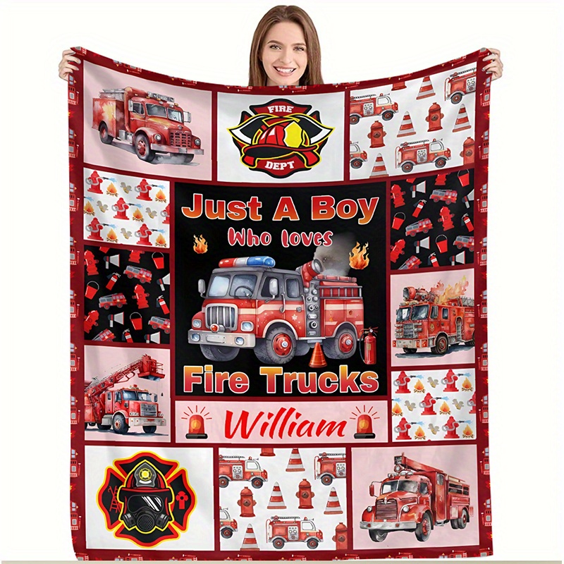 

Personalized Enthusiast's Name Flannel Blanket - All- , For &