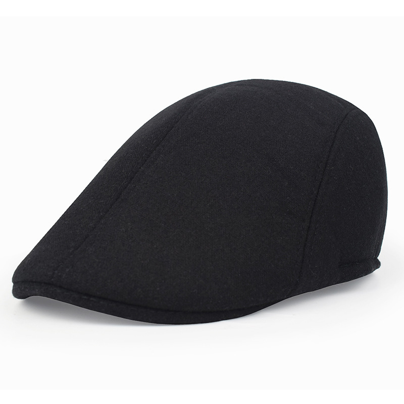 Men's Peaked Cap Solid Color Beret Casual Retro Advance Hats Spring And Hat Women's Autumn And Winter Hat