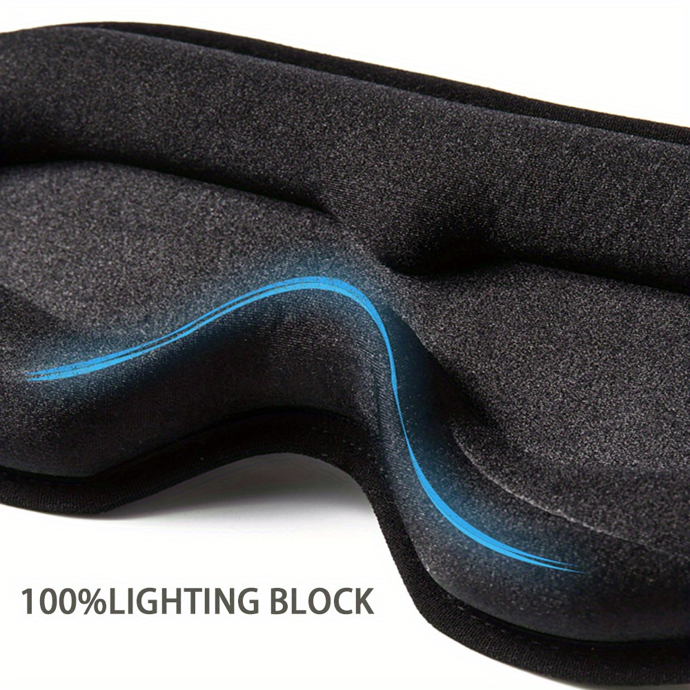 A 3D Sleep Mask with BT 5.2 Headphones, Featuring a Wireless Music Eye Mask with a Non-Compressed Eye Contour, Perfect for Side Sleepers, Making It an Ideal Gift And Travel Essential, Equipped with a Built-In Type-C Data Cable. 6 A 3D Sleep Mask with BT 5.2 Headphones, Featuring a Wireless Music Eye Mask with a Non-Compressed Eye Contour, Perfect for Side Sleepers, Making It an Ideal Gift And Travel Essential, Equipped with a Built-In Type-C Data Cable. - Image 6