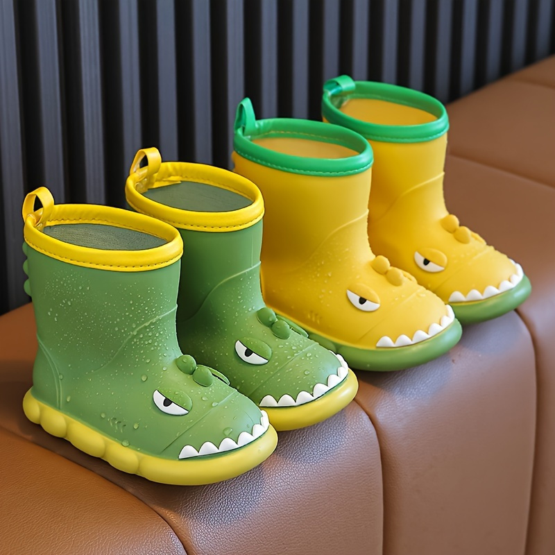 Botas de Lluvia Monstruo de Dibujos Animados para Jóvenes Botines  Cortos Antideslizantes y Duraderos de PVC para Niños y Adolescente