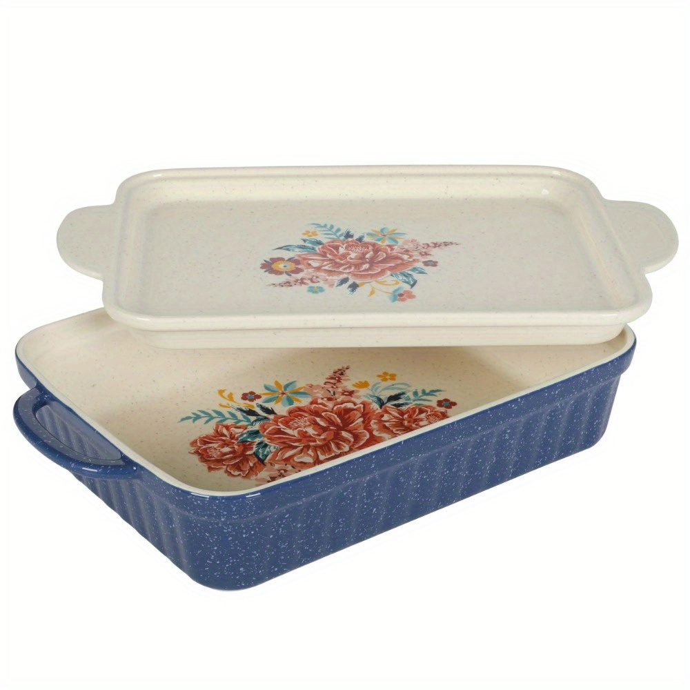 

The 9" X 13" Ceramic Baking Dish With Platter Lid