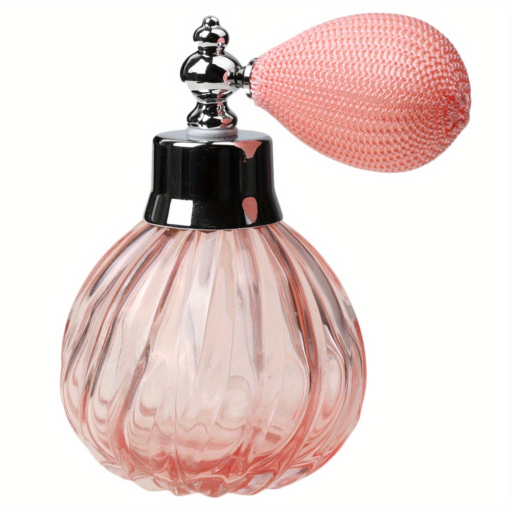 

Refillable Glass Perfume Bottle, 100ml Pink Spray With Short , Pvc-free, Unscented, Elegant Fragrance Container