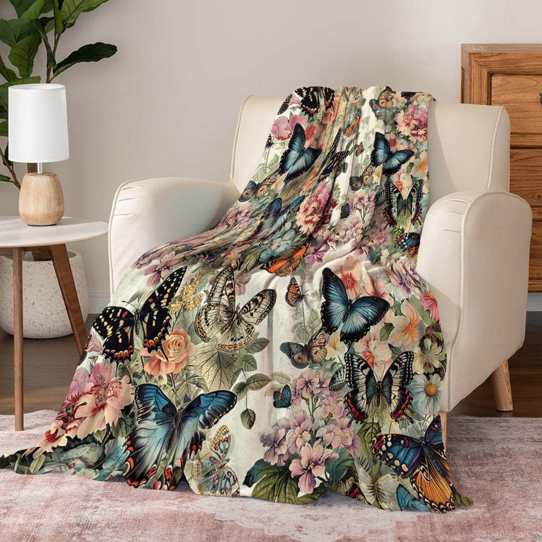 

Flannel Blanket Butterfly