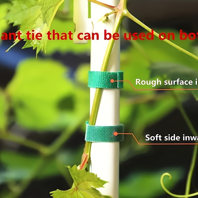 Heavy-Duty Adjustable Garden Cable Ties - Reusable, Strong Grip Plant Support