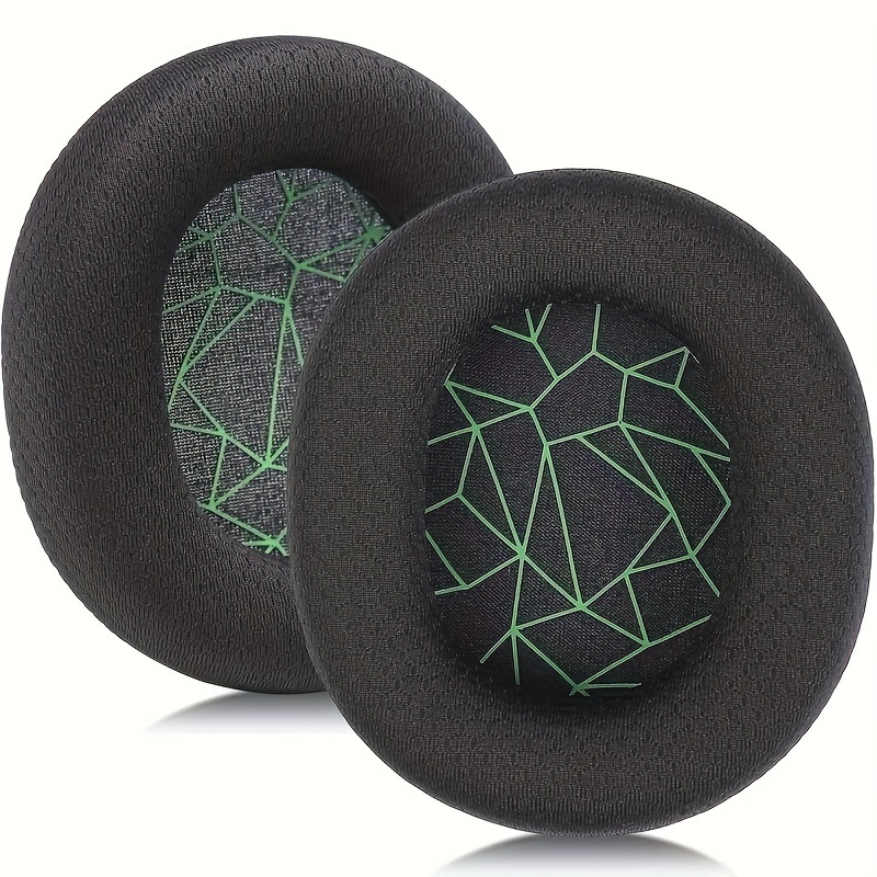 TEMU Arctis3/5/7/9 Replacement Black Fabric Ear Pads Cushion Compatible With Steelseries /arctis 5/ Arctis 9//arctis Pro Wireless Gaming Headset