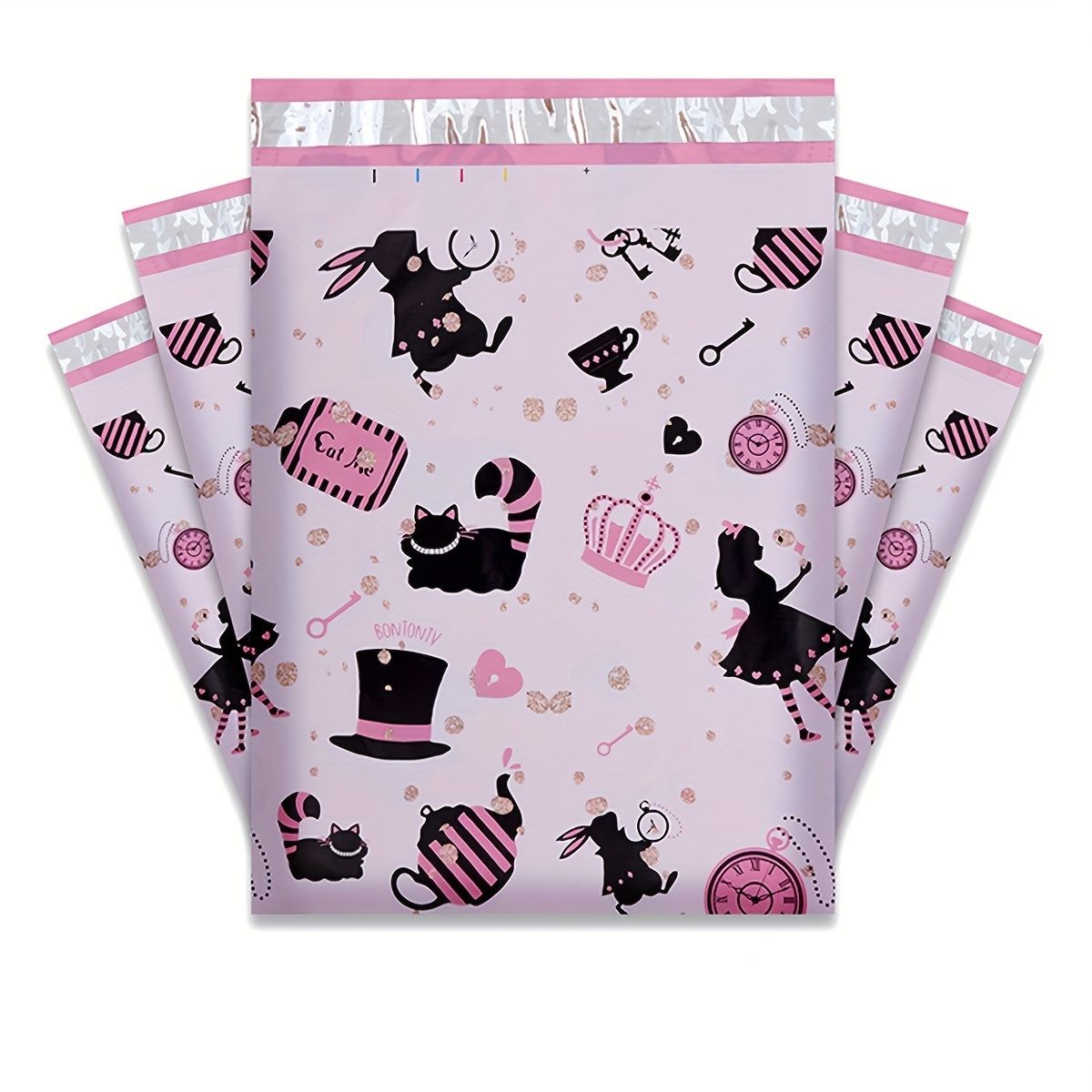 

10pcs Cartoon-themed Packaging Bags - , Pe Material With Prints For Retail, Boutiques, Supermarkets & Personal Use, Bags