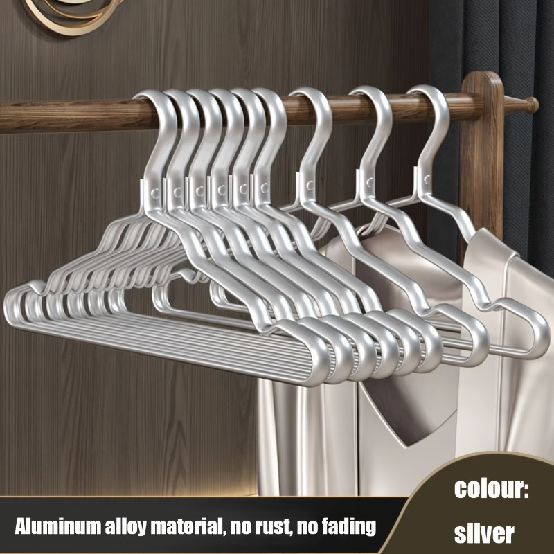 

10pcs Heavy Hangers, Unfinished Metal Clothes Racks, Storage And Organization For Bedroom, Bathroom,