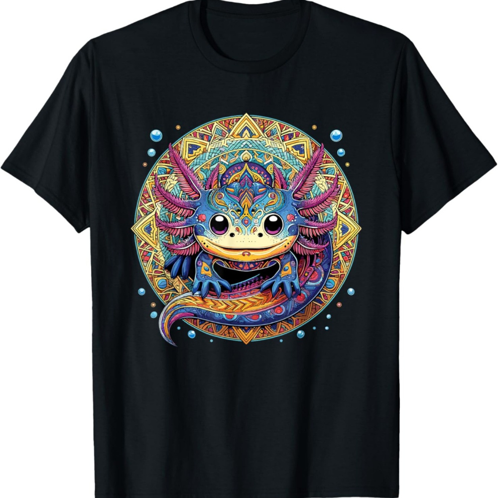 

Aztec Axolotl Graphic Tee – Men's Shirt For And Lovers