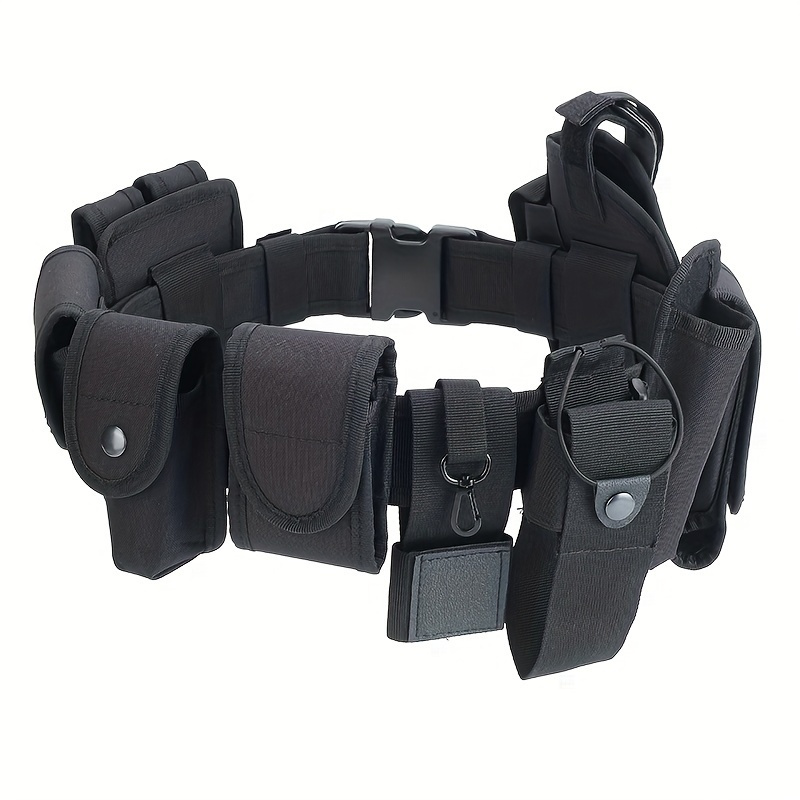 TEMU Adjustable Oxford Belt, Belt Set, 10-in-1 Multifunctional Safety Equipment, Ideal For Security Personnel