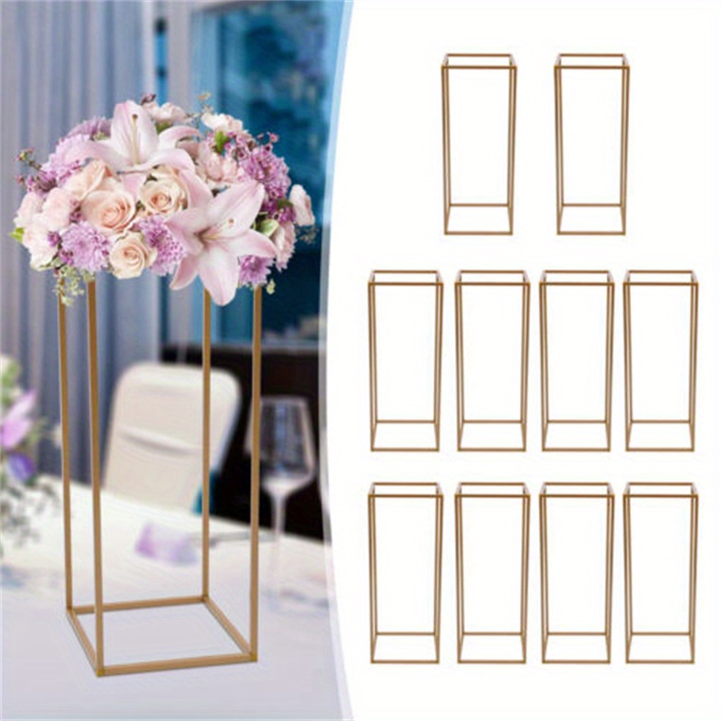 

10pcs Tall Gold Stand For Table Centerpieces Decor 23. 6''