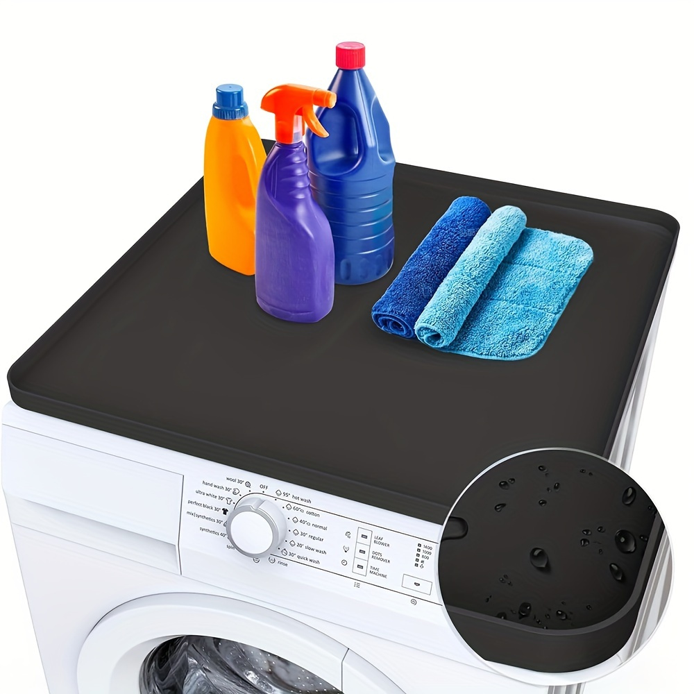 TEMU 1pc Non-slip Waterproof Laundry Mat For Washing Machine And Dryer, Laundry Supplies Organizer, Washing Machine Accessories