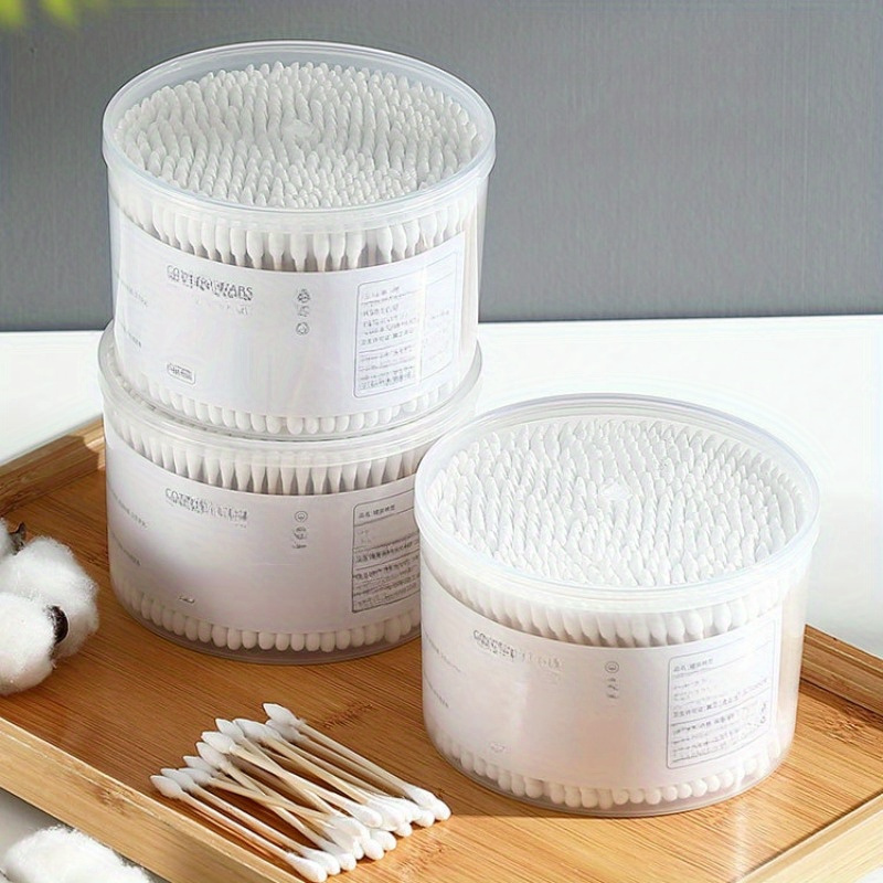 

500 Double-ended Swabs, Disposable, Oil-free, , For Ear Cleaning, Makeup Remover And