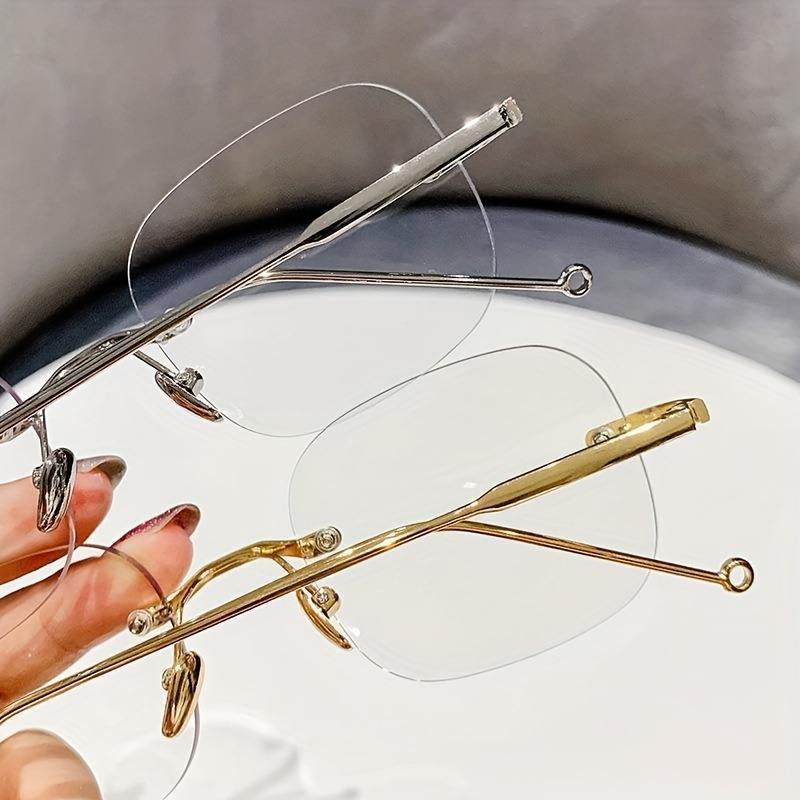 

Rimless Clear Lens , And Stylish Computer , Women's