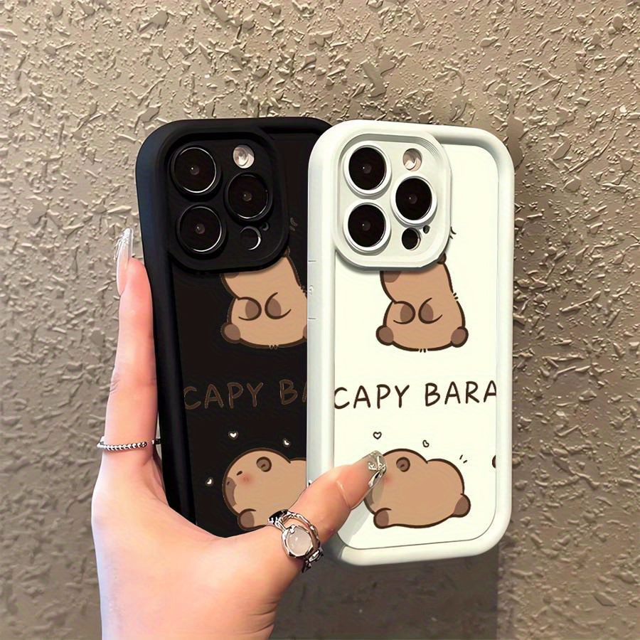 

Capybara For 15 Pro Max 14 Plus 11 Phone Case 11pro 12pro 13pro 14pro 15pro 16pro Protective Silicone High-quality Soft Shockproof Cover