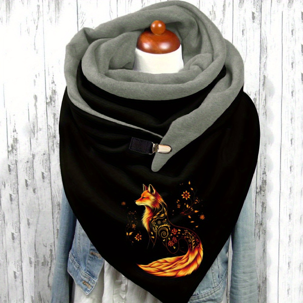 

Print Scarf - Soft, Warm & Stretchy Double-layer Velvet Neck Warmer For Women | Machine Washable