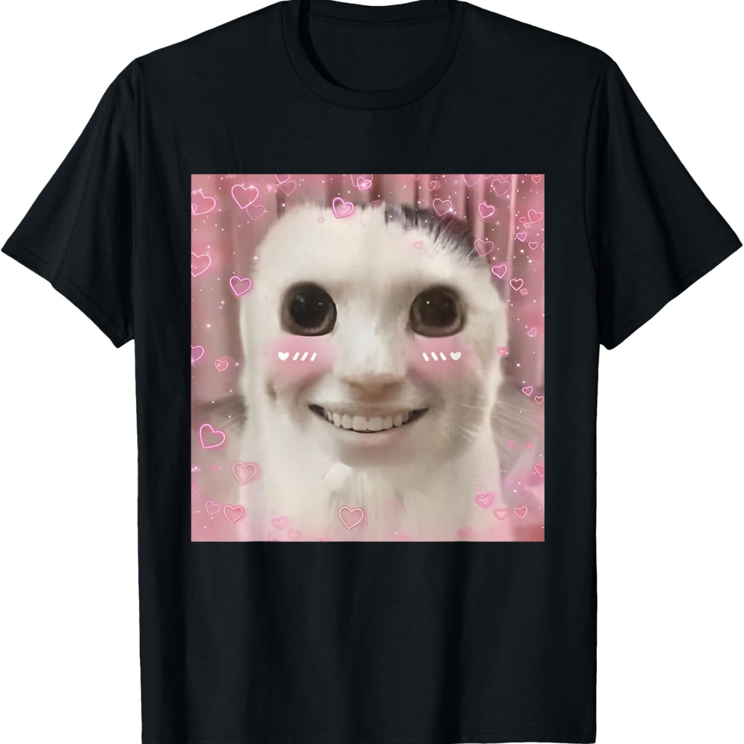 

Ahh Cat Meme Dank Cursed Pure Cotton Interesting Design Diy Short Sleeve T-shirt For Men, Soft And Breathable, Suitable For All , Comfortable, Casual And Sports,