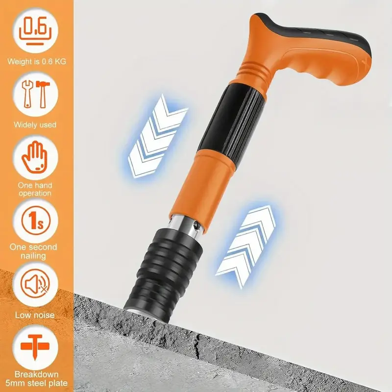 manual nail machine fastening tools kit mini nailer tool set air nailer machine adjustable cement wall nailer for woodworking details 1