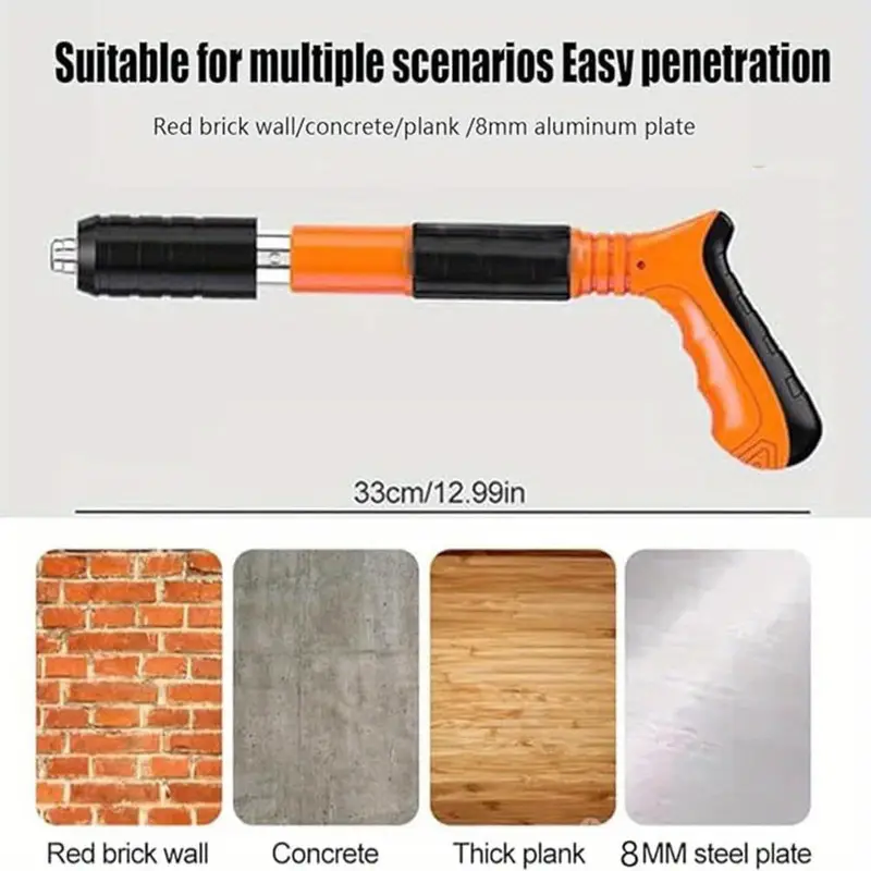 manual nail machine fastening tools kit mini nailer tool set air nailer machine adjustable cement wall nailer for woodworking details 2