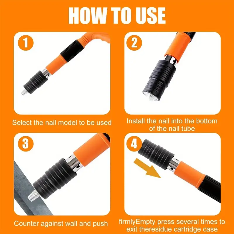 manual nail machine fastening tools kit mini nailer tool set air nailer machine adjustable cement wall nailer for woodworking details 3