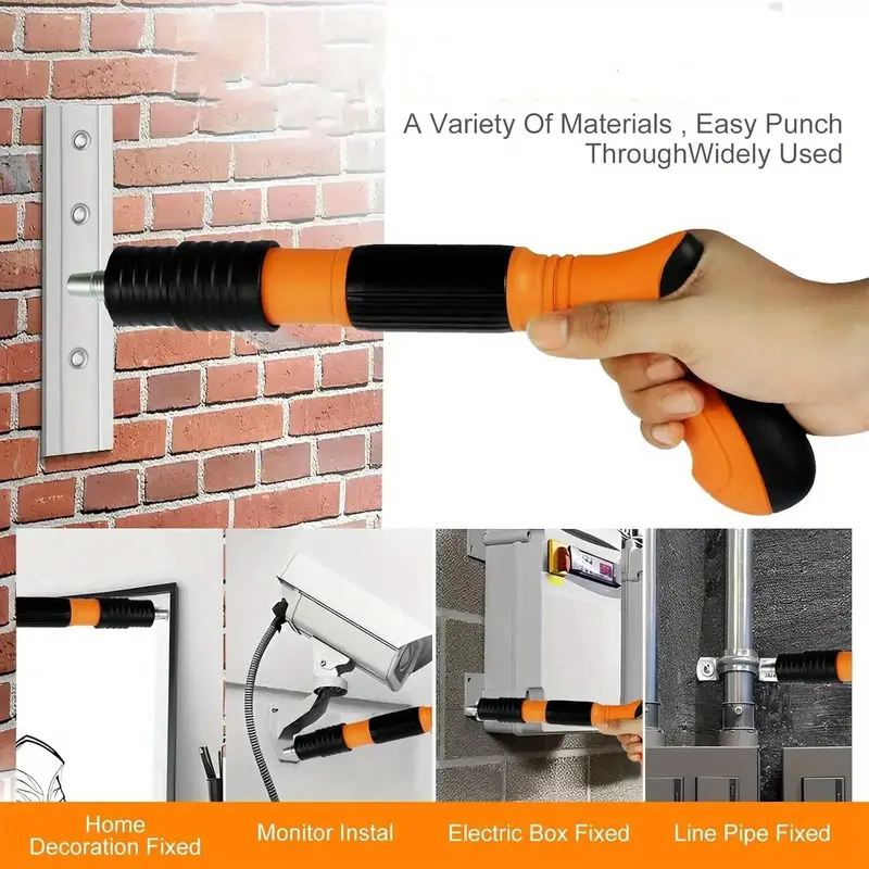 manual nail machine fastening tools kit mini nailer tool set air nailer machine adjustable cement wall nailer for woodworking details 5