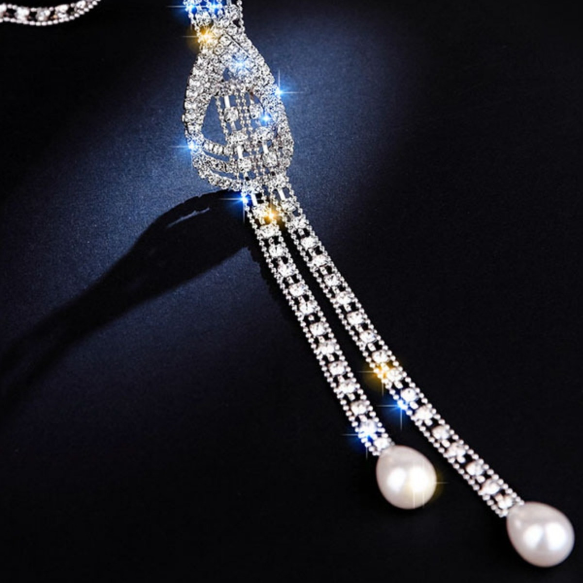 TEMU A Single Long Necklace That Embodies A Easy Yet Elegant Style For Autumn And Winter, Showcasing And Unique With A Luxury For Women