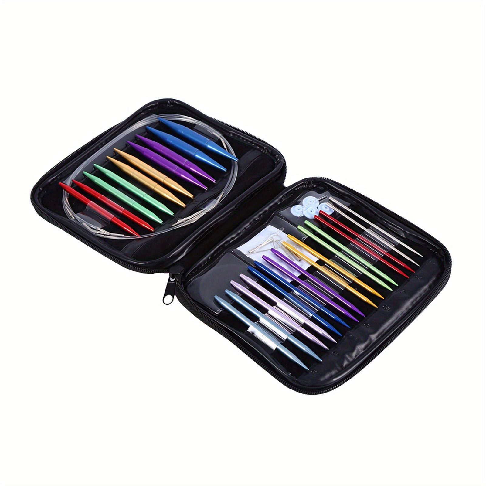 

1 Set 13 Sizes Knitting Needle Kit 3. 0mm‑ 10mm With Case