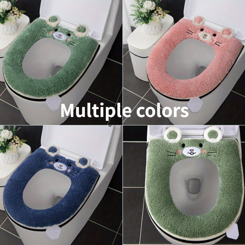 

Plush Toilet Seat Cushion - Comfort, Thickened For Extra In Fall & Winter, Ideal For Home And Hotel Use