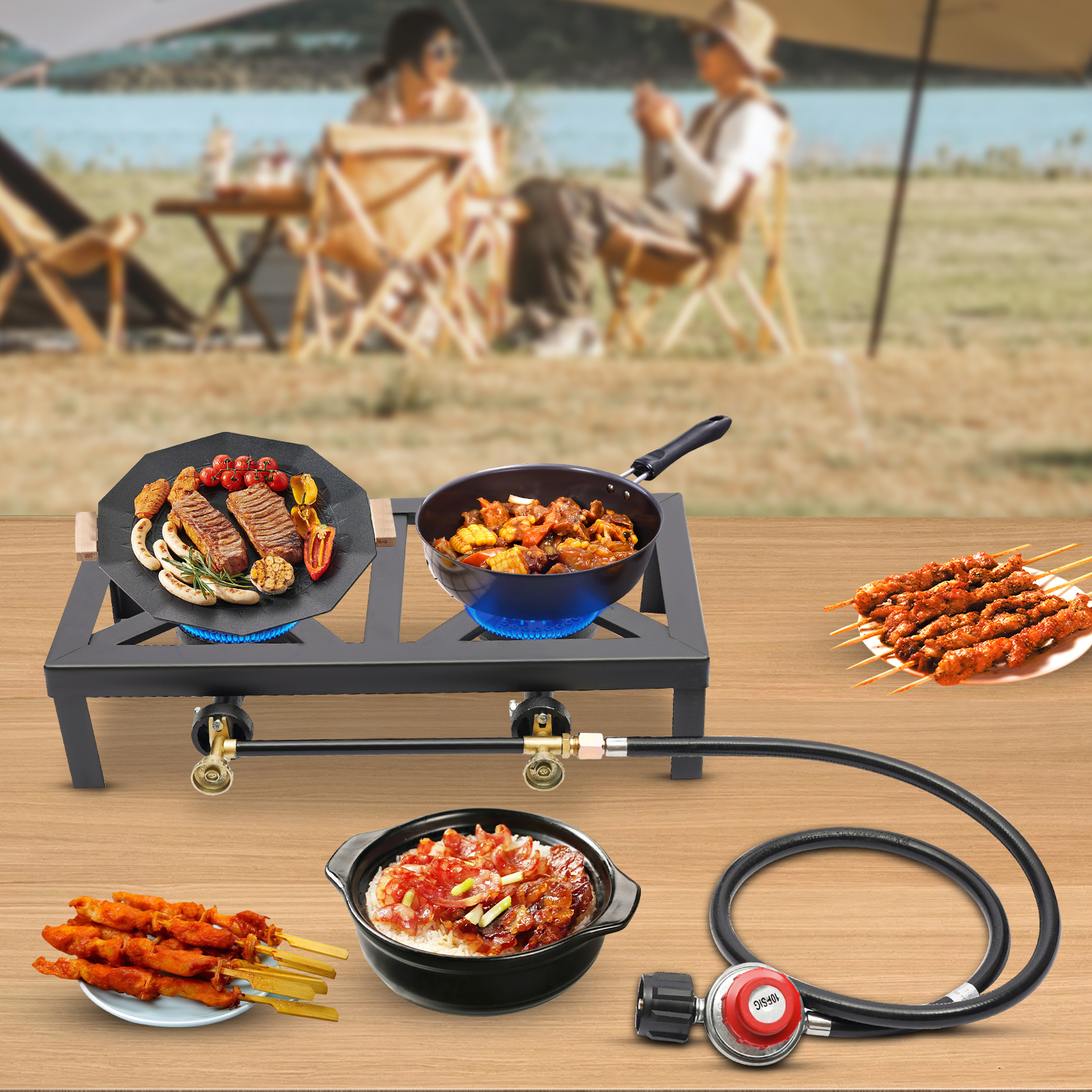 

Portable Camping Cooker Cooking