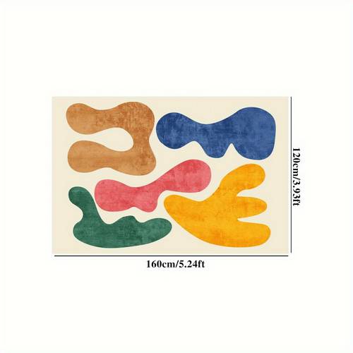 a water washable cashmere rug with a soft plush surface and a non slip base machine washable easy to fold weighs 1100 grams per and has a thickness of 4 3mm suitable for living rooms bedrooms bedside areas