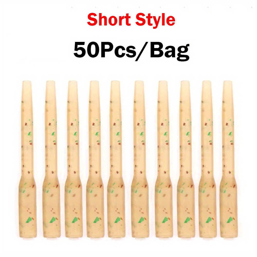 Image of 50pcs/bag 30/53mm Anti Sleeves For Carp Hair Rig Fishing Additions Hook Fish Line Protection Terminal Tackle