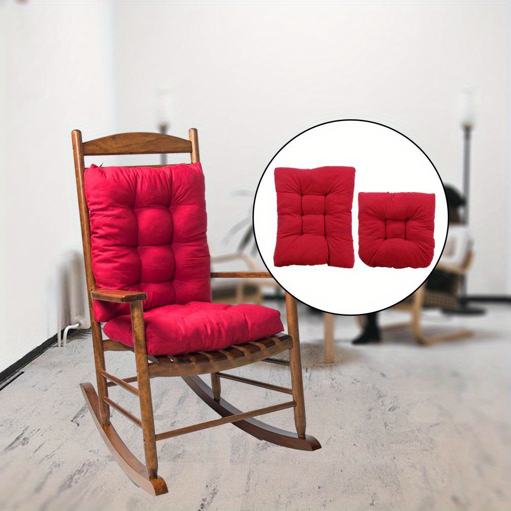 rocking chair cushion non slip ties thick chairs Temu