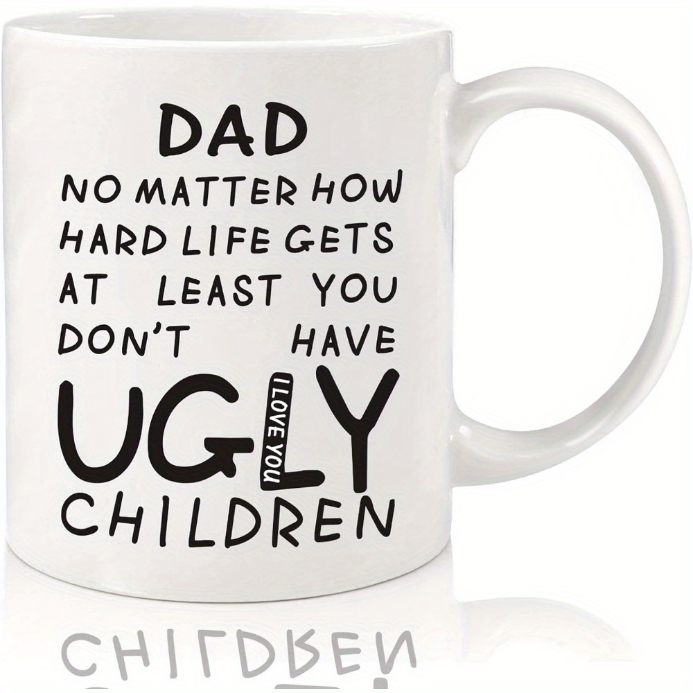 

Fathers Day Dad Gifts From Daughter Son Wife, 11oz Funny Coffee Mug Gifts For Dad Father In Law, Unique Fathers Day Present Idea For Father Husband Men Him, Dad Birthday Gifts For New Dad Stepdad