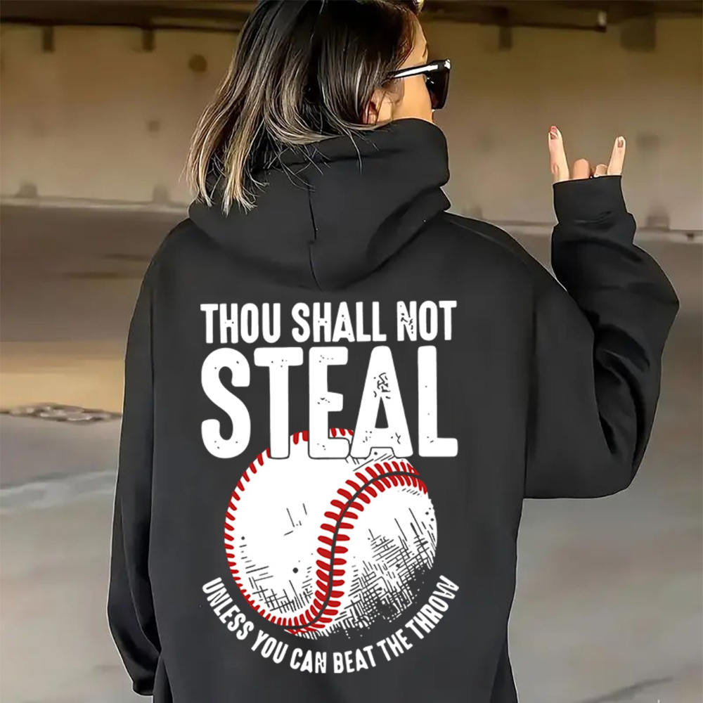 

Women's Casual Streetwear Hoodie With Letter Print - Zip-up, Long Sleeve, Polyester , Machine Washable - Fall/winter