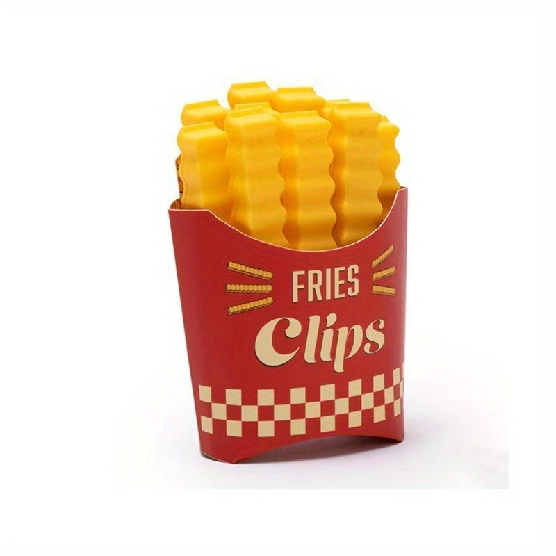 13pcs chip shaped food storage clips with sealing boxes snack freshness preservers for fries chips and more details 6