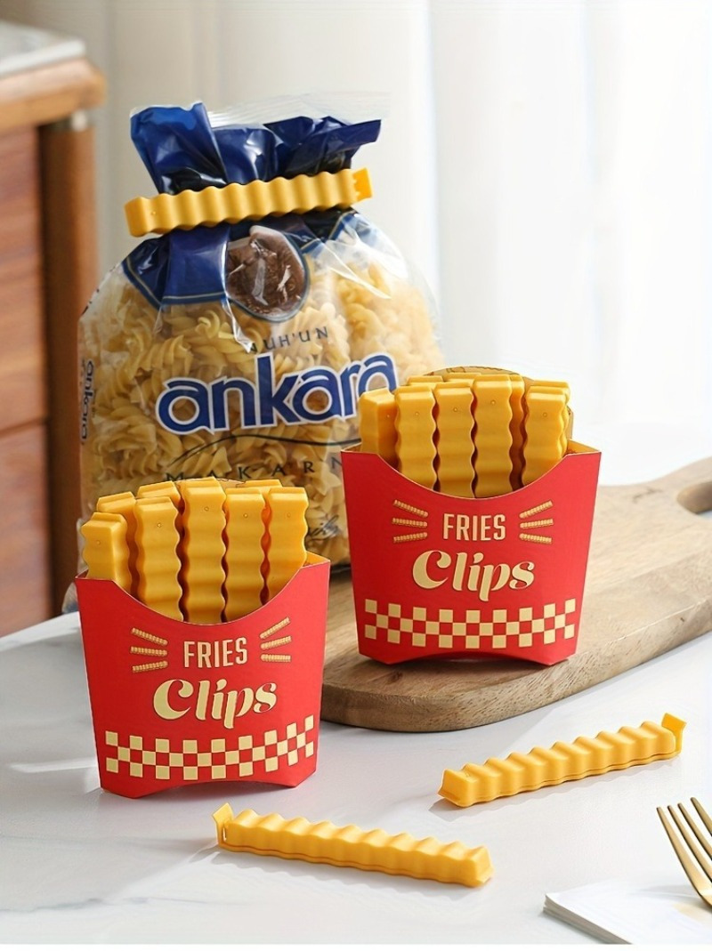 13pcs chip shaped food storage clips with sealing boxes snack freshness preservers for fries chips and more details 11