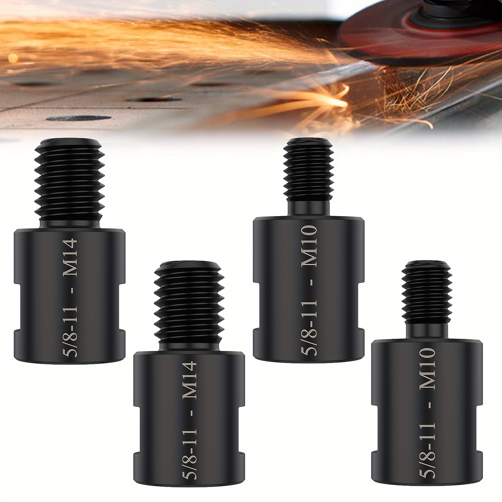 thumbnail image 2 of ECSiNG M10 Female Thread To M14 Male Thread Adapter For Angle 2 of 10
