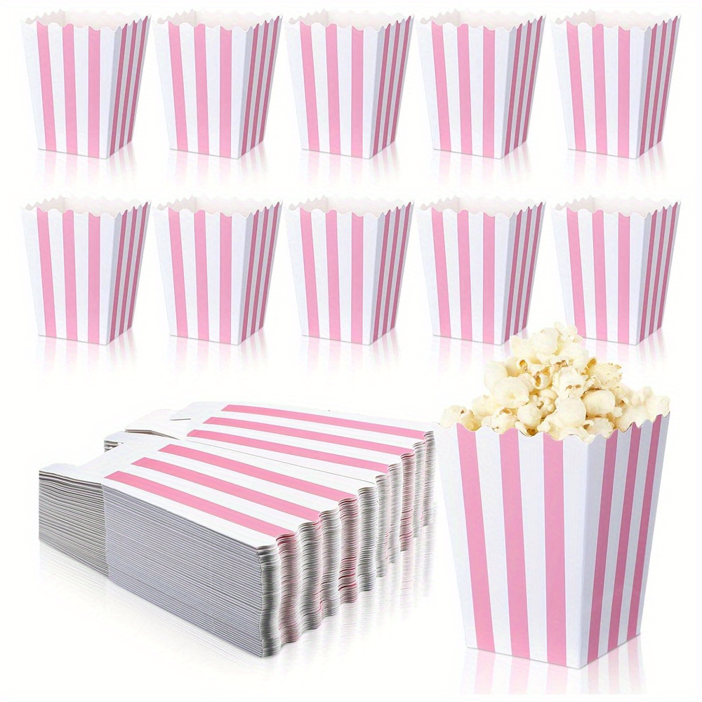 

50pcs Striped Disposable For Parties, For Parties, Halloween, Christmas, Easter, 's Day,