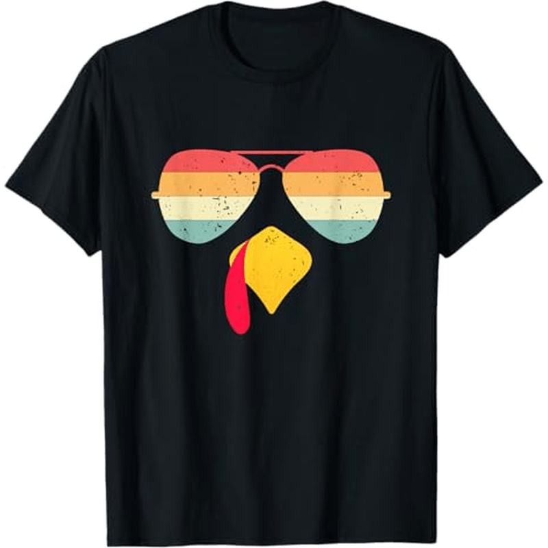 

Cool With Sunglasses Funny Thanksgiving For Themed T-shirt. Suitable As A Thanksgiving Gift For . 100% Cotton . S-xxxl.