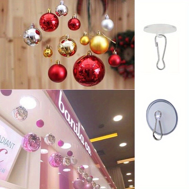 

pièces Ornements de de variées, boules de 3D, décorations de festives, décoration de et de fête DIY, ornements de mur et de plafond, crochets en plastique faciles à installer