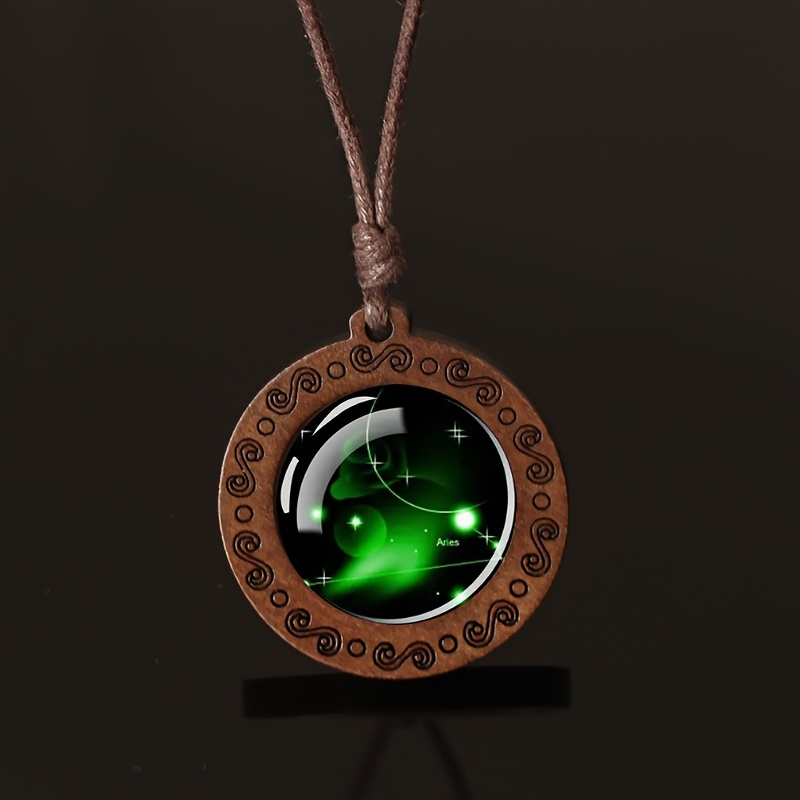 Collier Avec Pendentif En Bois - Marque ArtsBallis - Bijou Ethnique Naturel - Neuf Avec étiquettes