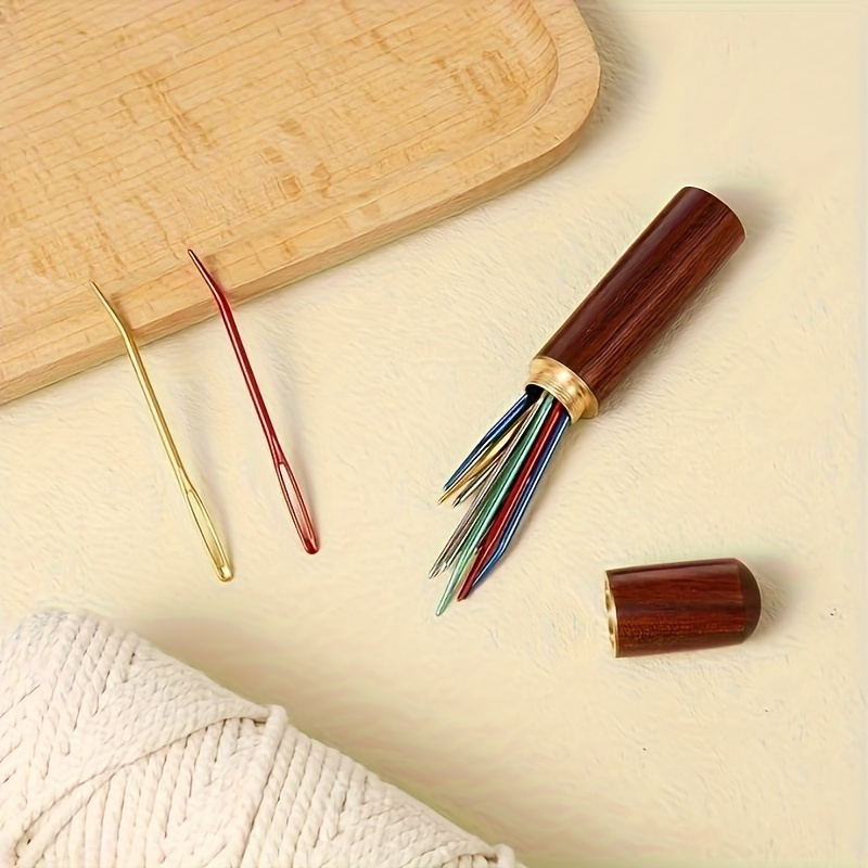 13pcs Big Eye Sewing Needle Suit with Blunt and Pointed Needles