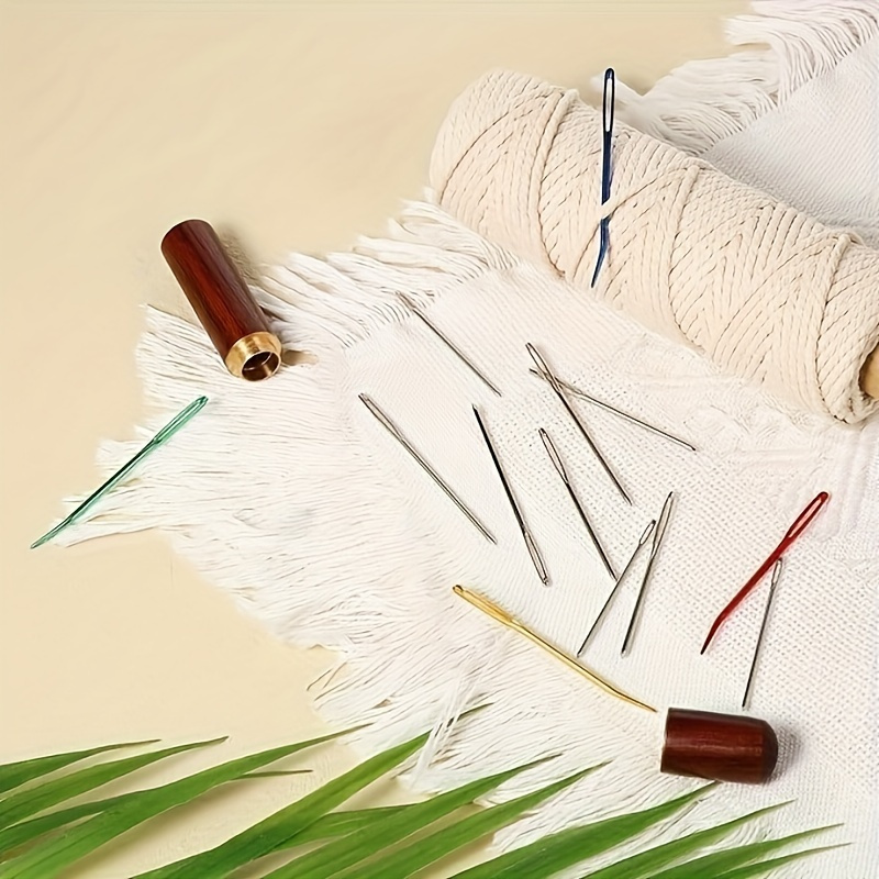 13pcs Big Eye Sewing Needle Suit with Blunt and Pointed Needles