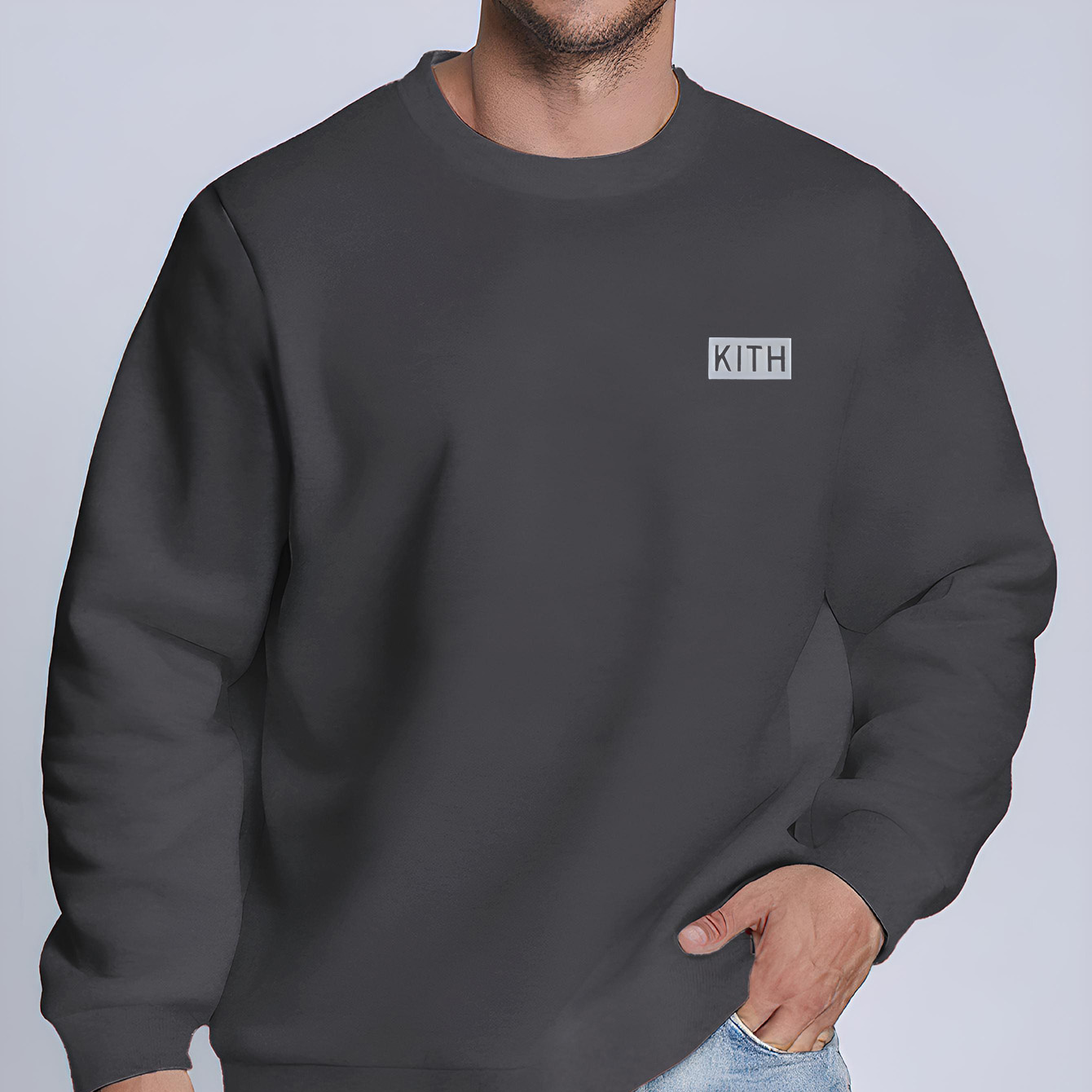 

Print Men's Fashionable Graphic Sweatshirt, Crew Neck, Comfortable Stretch Knit With Polyester, Casual & Trendy Spring/autumn Wear, Letter Icon,