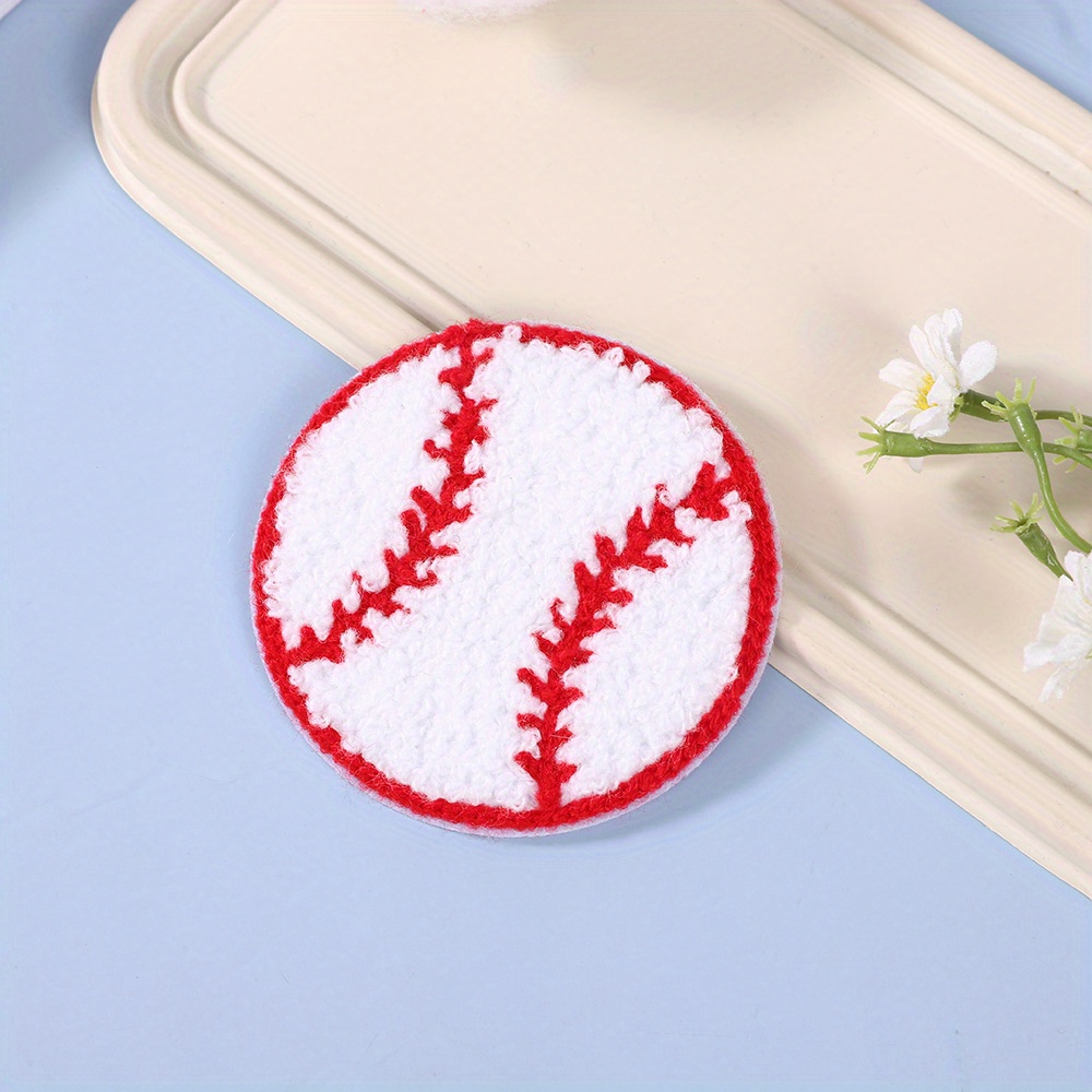 1pc sports themed iron on patch diy no sew applique for clothing baseball football   details 2